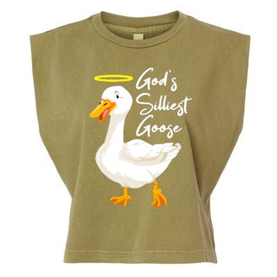 Gods Silliest Goose Garment-Dyed Women's Muscle Tee