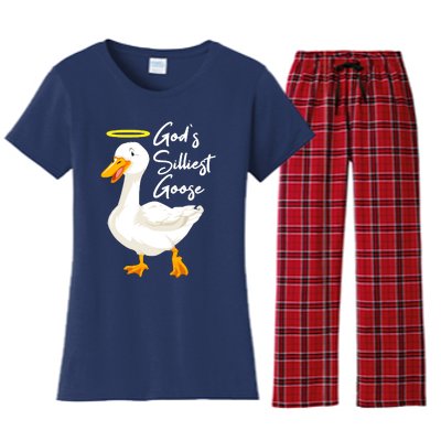 Gods Silliest Goose Women's Flannel Pajama Set