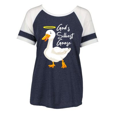 Gods Silliest Goose Enza Ladies Jersey Colorblock Tee