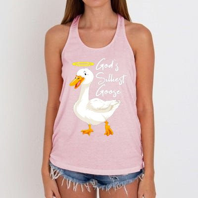 Gods Silliest Goose Women's Knotted Racerback Tank