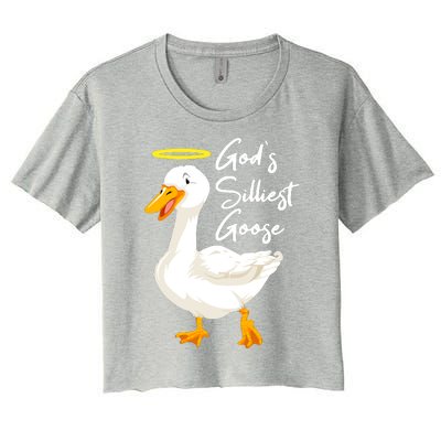 Gods Silliest Goose Women's Crop Top Tee