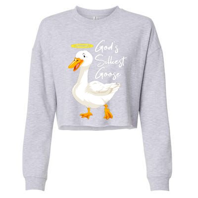 Gods Silliest Goose Cropped Pullover Crew