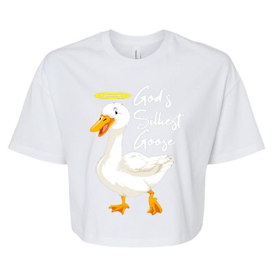 Gods Silliest Goose Bella+Canvas Jersey Crop Tee