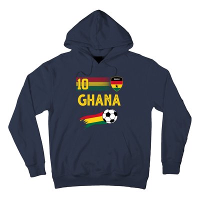 Ghana Soccer Ghanain Football Retro 10 Hoodie