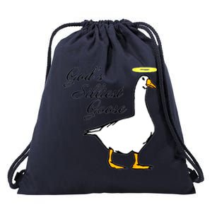 God's Silliest Goose Drawstring Bag