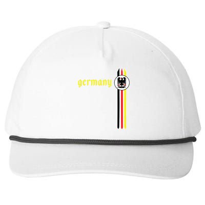 Germany Soccer German Flag Jersey Deutschland Snapback Five-Panel Rope Hat