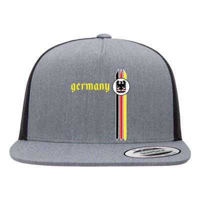 Germany Soccer German Flag Jersey Deutschland Flat Bill Trucker Hat