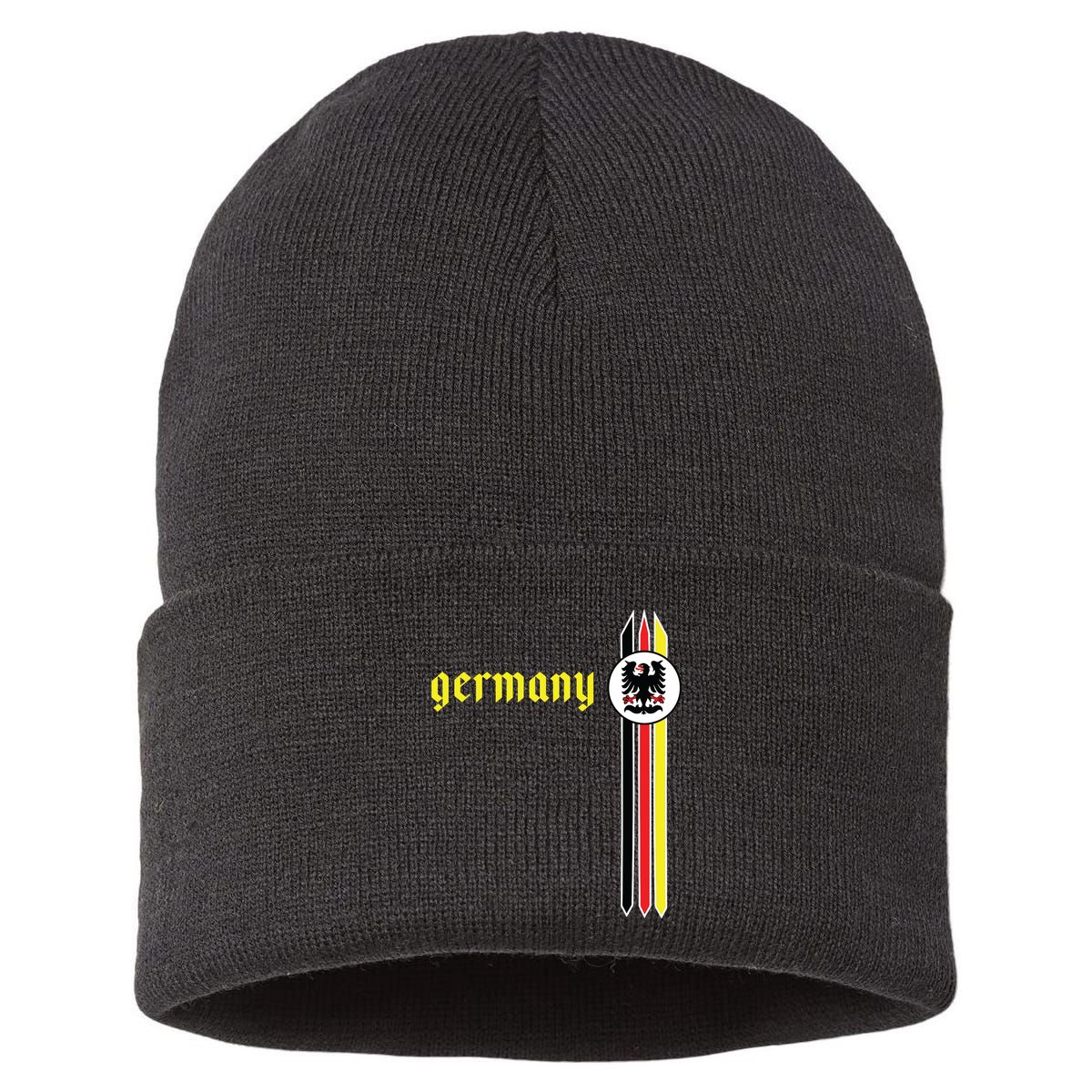 Germany Soccer German Flag Jersey Deutschland Sustainable Knit Beanie