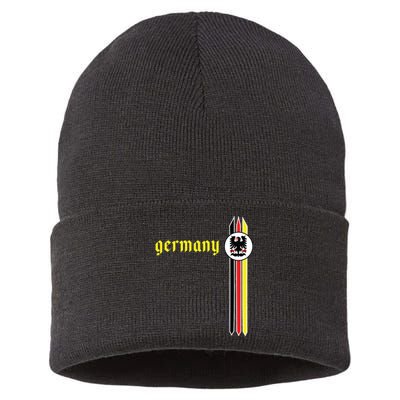 Germany Soccer German Flag Jersey Deutschland Sustainable Knit Beanie