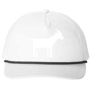 Goat Symbol Snapback Five-Panel Rope Hat