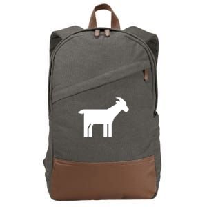 Goat Symbol Cotton Canvas Backpack