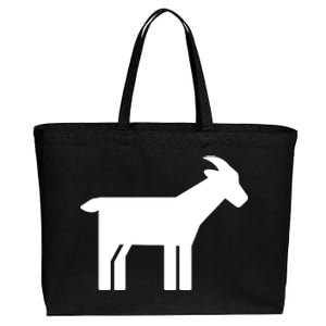 Goat Symbol Cotton Canvas Jumbo Tote