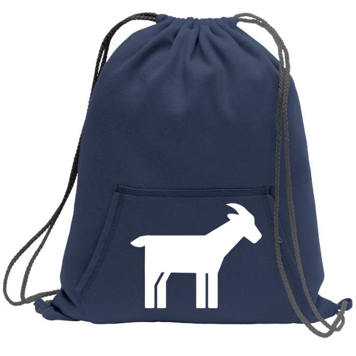 Goat Symbol Sweatshirt Cinch Pack Bag