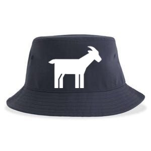 Goat Symbol Sustainable Bucket Hat