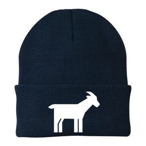 Goat Symbol Knit Cap Winter Beanie