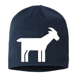 Goat Symbol Sustainable Beanie