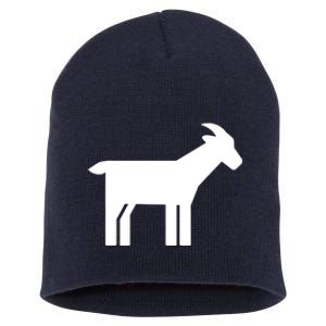 Goat Symbol Short Acrylic Beanie