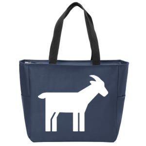 Goat Symbol Zip Tote Bag