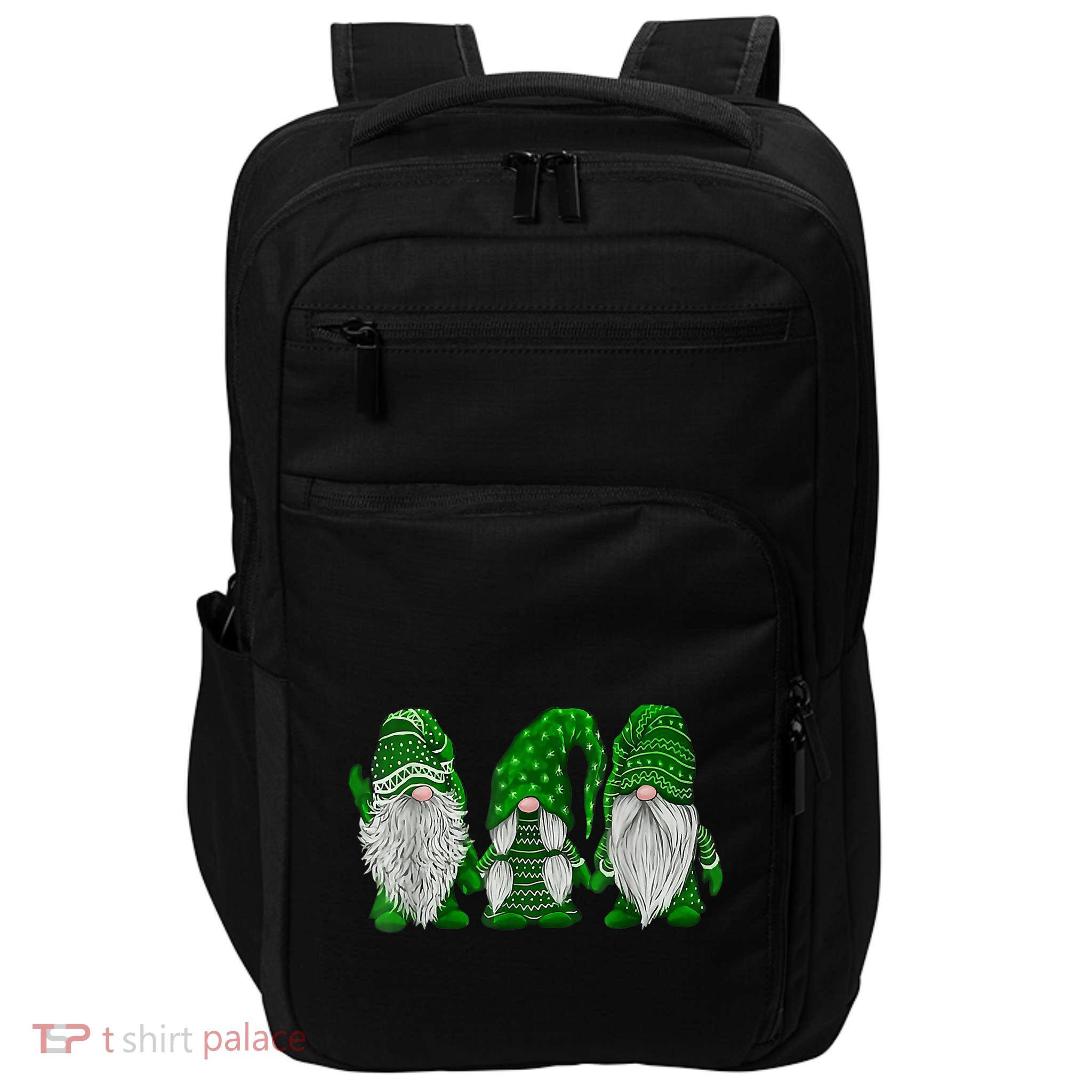 Green Sweater Gnome St Patrick's Day Irish Gnome Impact Tech Backpack