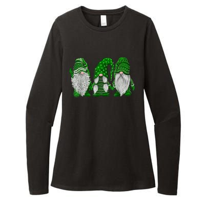 Green Sweater Gnome St Patrick's Day Irish Gnome Womens CVC Long Sleeve Shirt