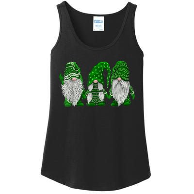 Green Sweater Gnome St Patrick's Day Irish Gnome Ladies Essential Tank