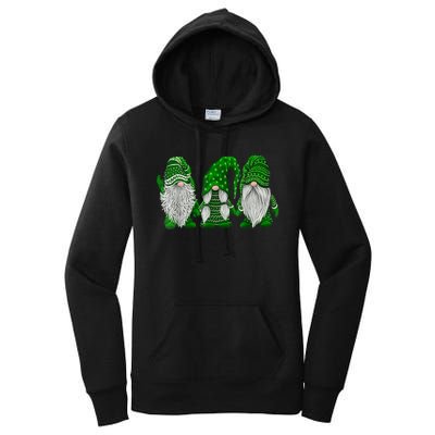 Green Sweater Gnome St Patrick's Day Irish Gnome Women's Pullover Hoodie