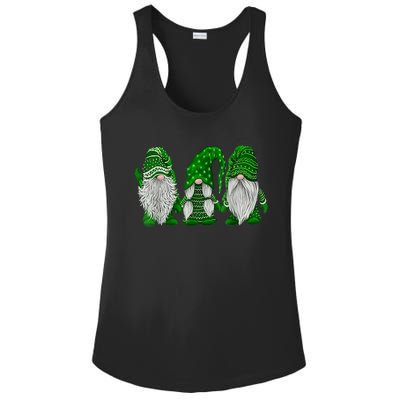 Green Sweater Gnome St Patrick's Day Irish Gnome Ladies PosiCharge Competitor Racerback Tank