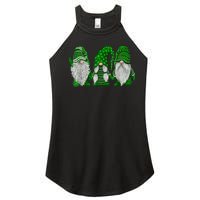 Green Sweater Gnome St Patrick's Day Irish Gnome Women's Perfect Tri Rocker Tank