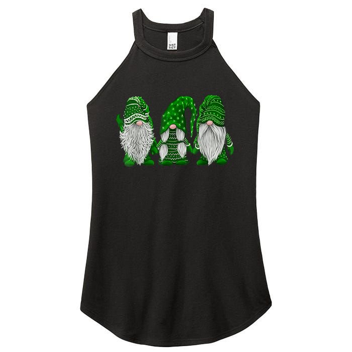 Green Sweater Gnome St Patrick's Day Irish Gnome Women's Perfect Tri Rocker Tank