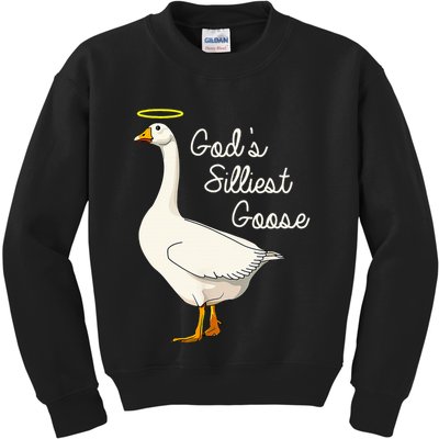 GodS Silliest Goose GodS Silliest Goose Duck Kids Sweatshirt