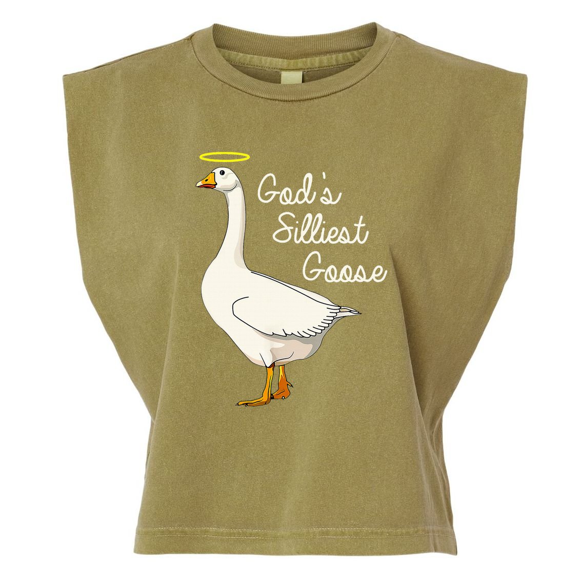 GodS Silliest Goose GodS Silliest Goose Duck Garment-Dyed Women's Muscle Tee