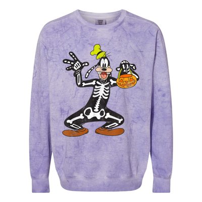 Goofy Skeleton Colorblast Crewneck Sweatshirt