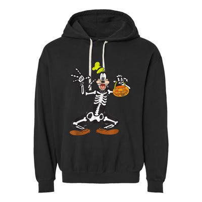 Goofy Skeleton Garment-Dyed Fleece Hoodie