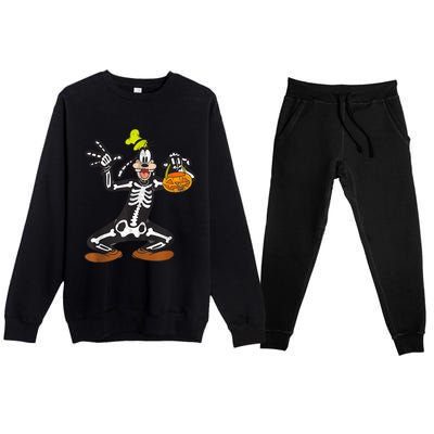 Goofy Skeleton Premium Crewneck Sweatsuit Set