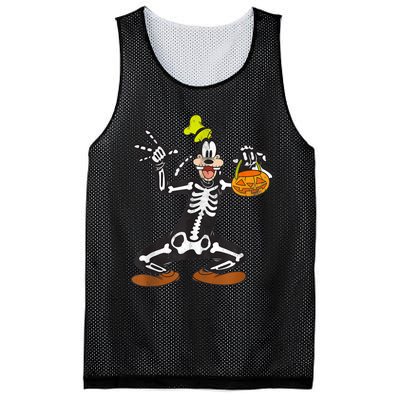 Goofy Skeleton Mesh Reversible Basketball Jersey Tank