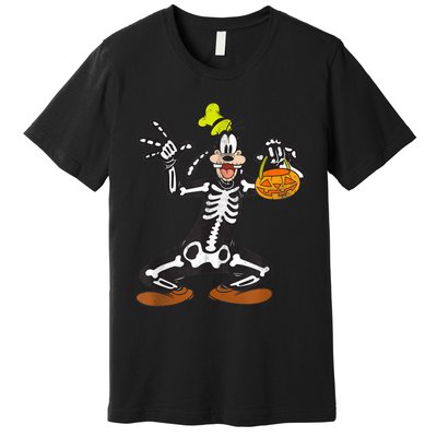 Goofy Skeleton Premium T-Shirt