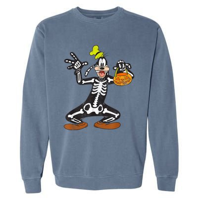 Goofy Skeleton Garment-Dyed Sweatshirt