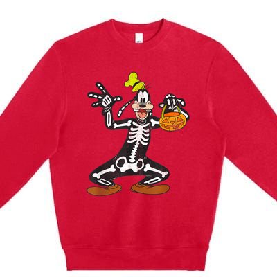 Goofy Skeleton Premium Crewneck Sweatshirt