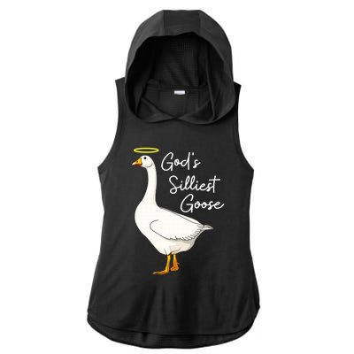 God's Silliest Goose shirt God's Silliest Goose Duck Funny  Ladies PosiCharge Tri-Blend Wicking Draft Hoodie Tank