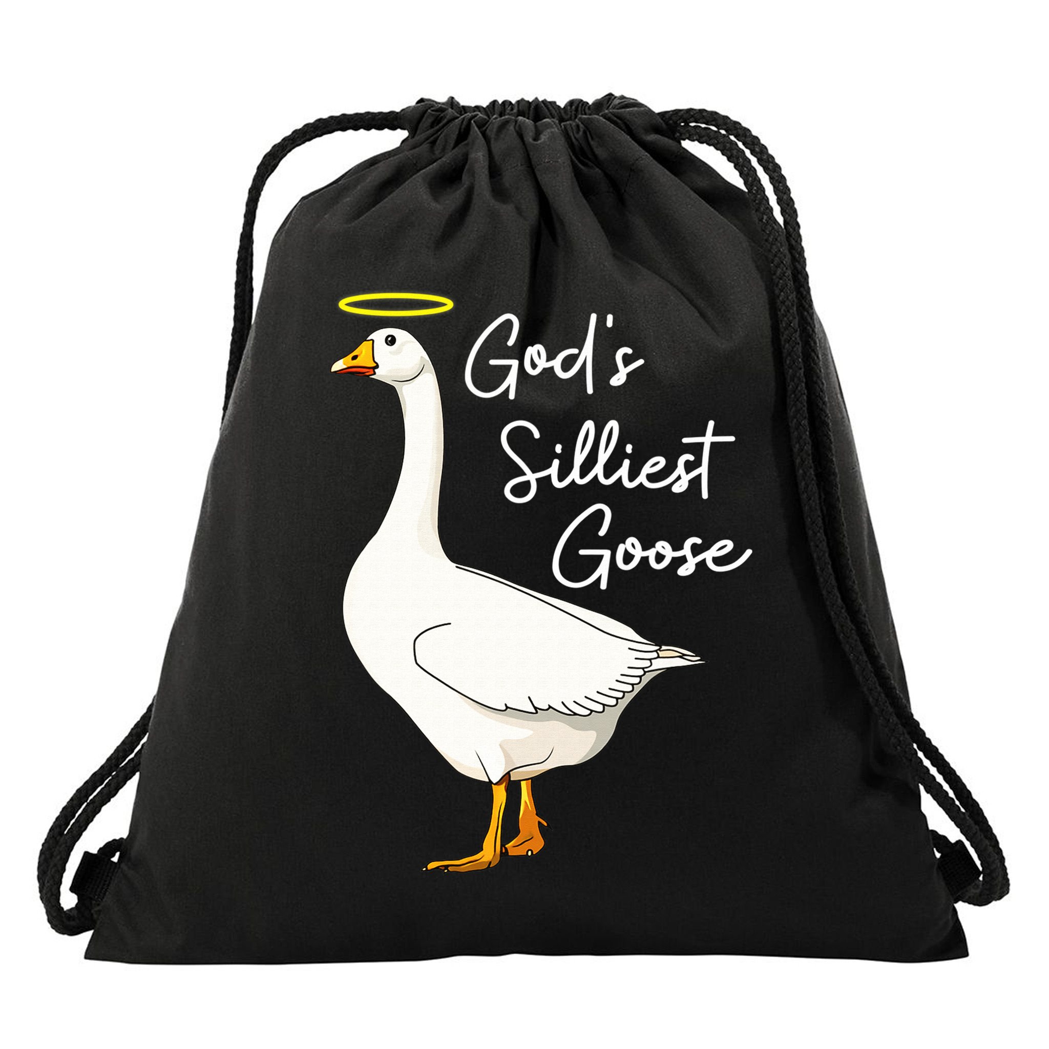 God's Silliest Goose shirt God's Silliest Goose Duck Funny  Drawstring Bag
