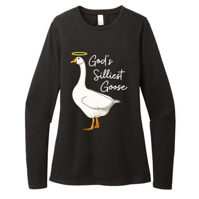 God's Silliest Goose shirt God's Silliest Goose Duck Funny  Womens CVC Long Sleeve Shirt