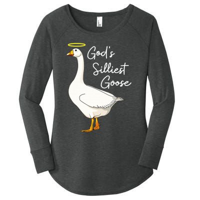 God's Silliest Goose shirt God's Silliest Goose Duck Funny  Women's Perfect Tri Tunic Long Sleeve Shirt