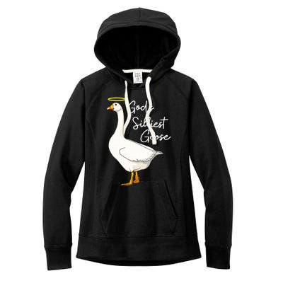 God's Silliest Goose shirt God's Silliest Goose Duck Funny  Women's Fleece Hoodie