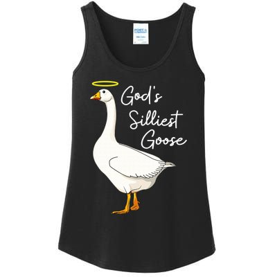 God's Silliest Goose shirt God's Silliest Goose Duck Funny  Ladies Essential Tank