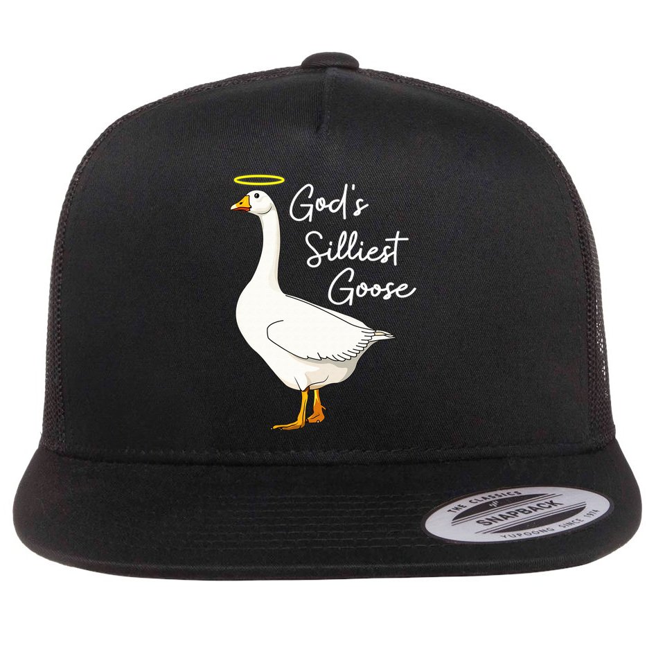 God's Silliest Goose shirt God's Silliest Goose Duck Funny  Flat Bill Trucker Hat