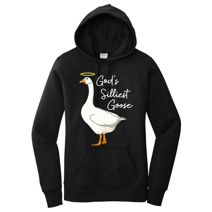 God's Silliest Goose shirt God's Silliest Goose Duck Funny  Women's Pullover Hoodie