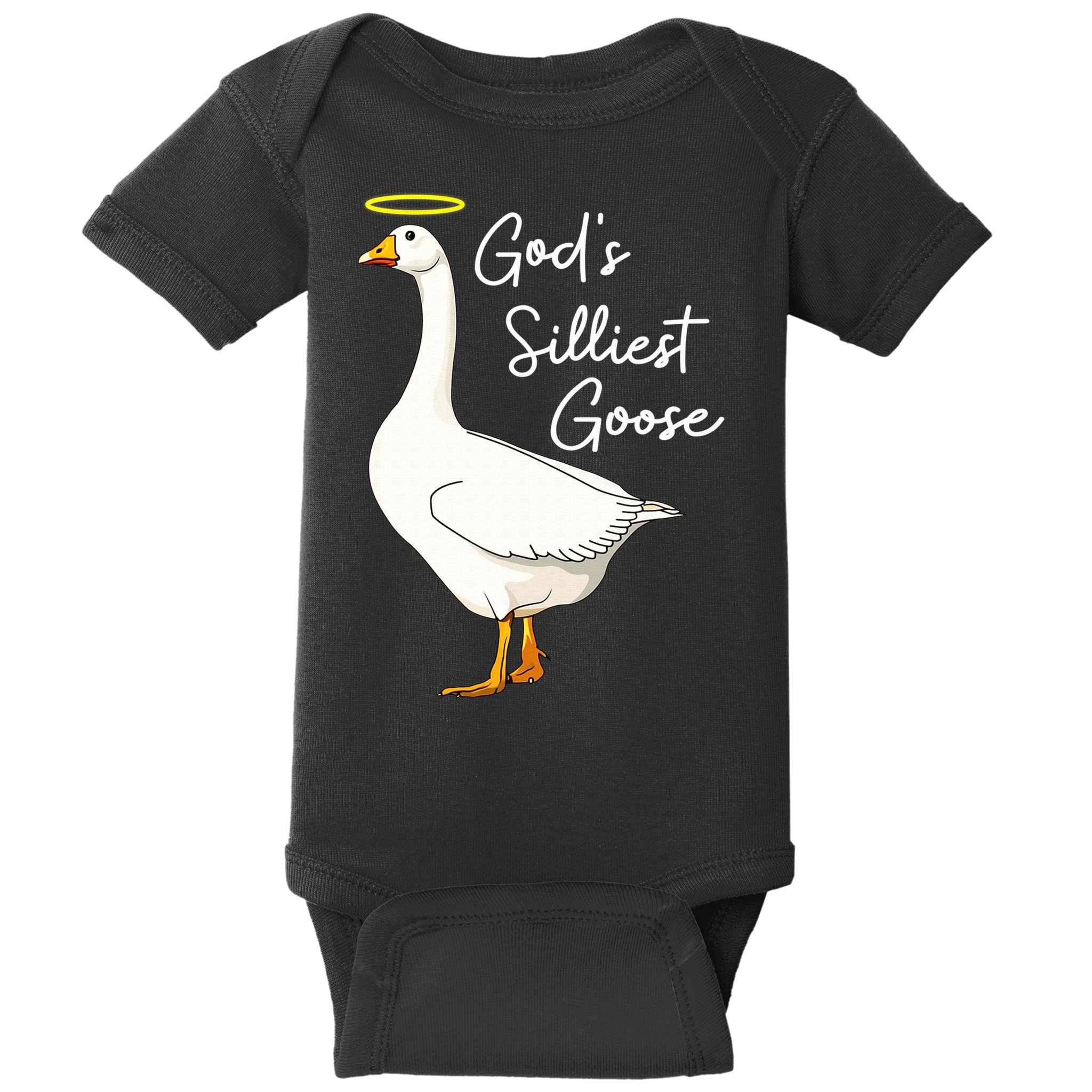 God's Silliest Goose shirt God's Silliest Goose Duck Funny  Baby Bodysuit