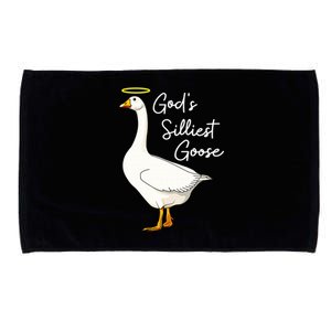 God's Silliest Goose shirt God's Silliest Goose Duck Funny  Microfiber Hand Towel