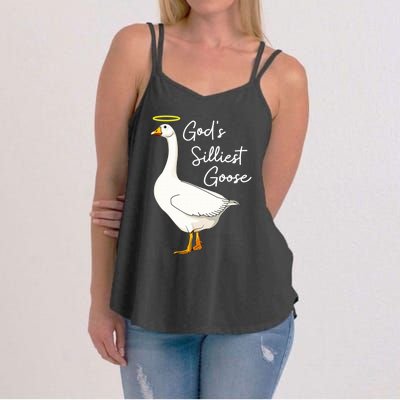 God's Silliest Goose shirt God's Silliest Goose Duck Funny  Women's Strappy Tank