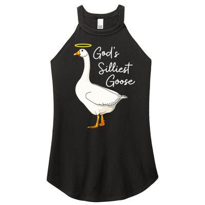 God's Silliest Goose shirt God's Silliest Goose Duck Funny  Women's Perfect Tri Rocker Tank